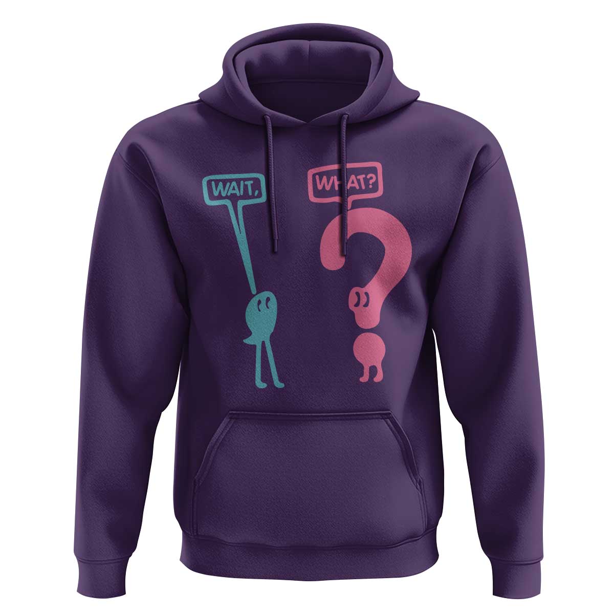 Wait What Grammar English Teacher Hoodie Funny Punctuation Gift