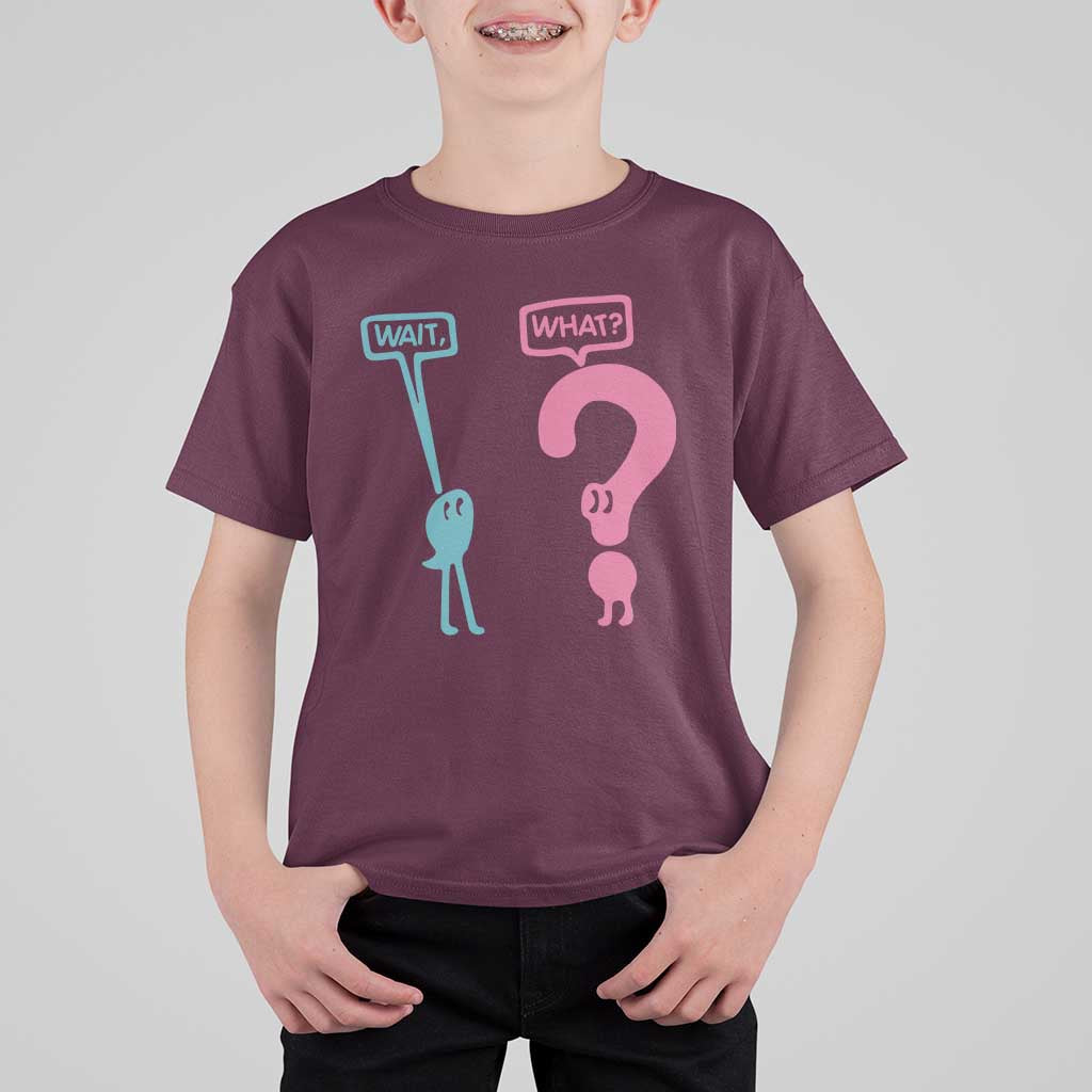 Wait What Grammar English Teacher T Shirt For Kid Funny Punctuation Gift