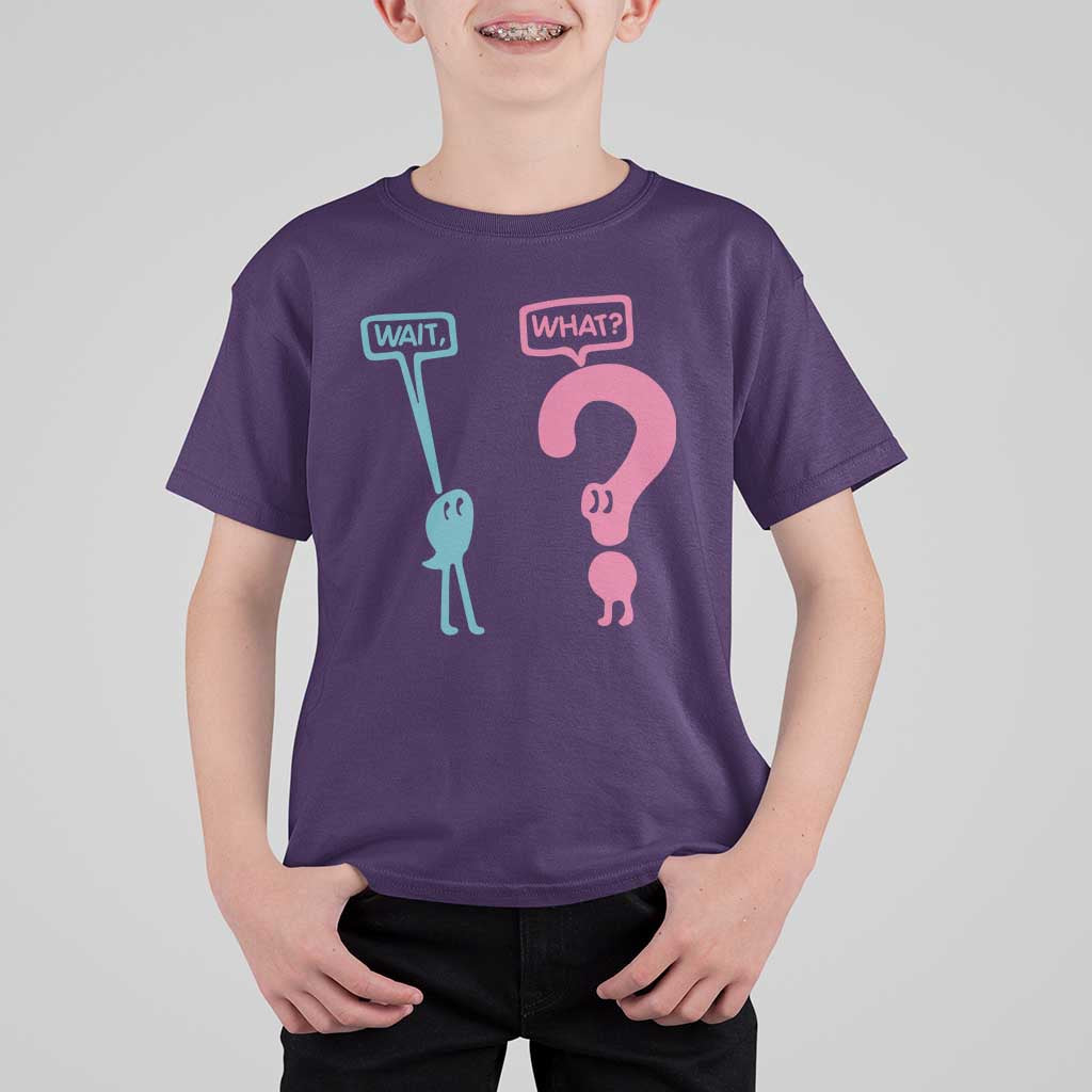 Wait What Grammar English Teacher T Shirt For Kid Funny Punctuation Gift