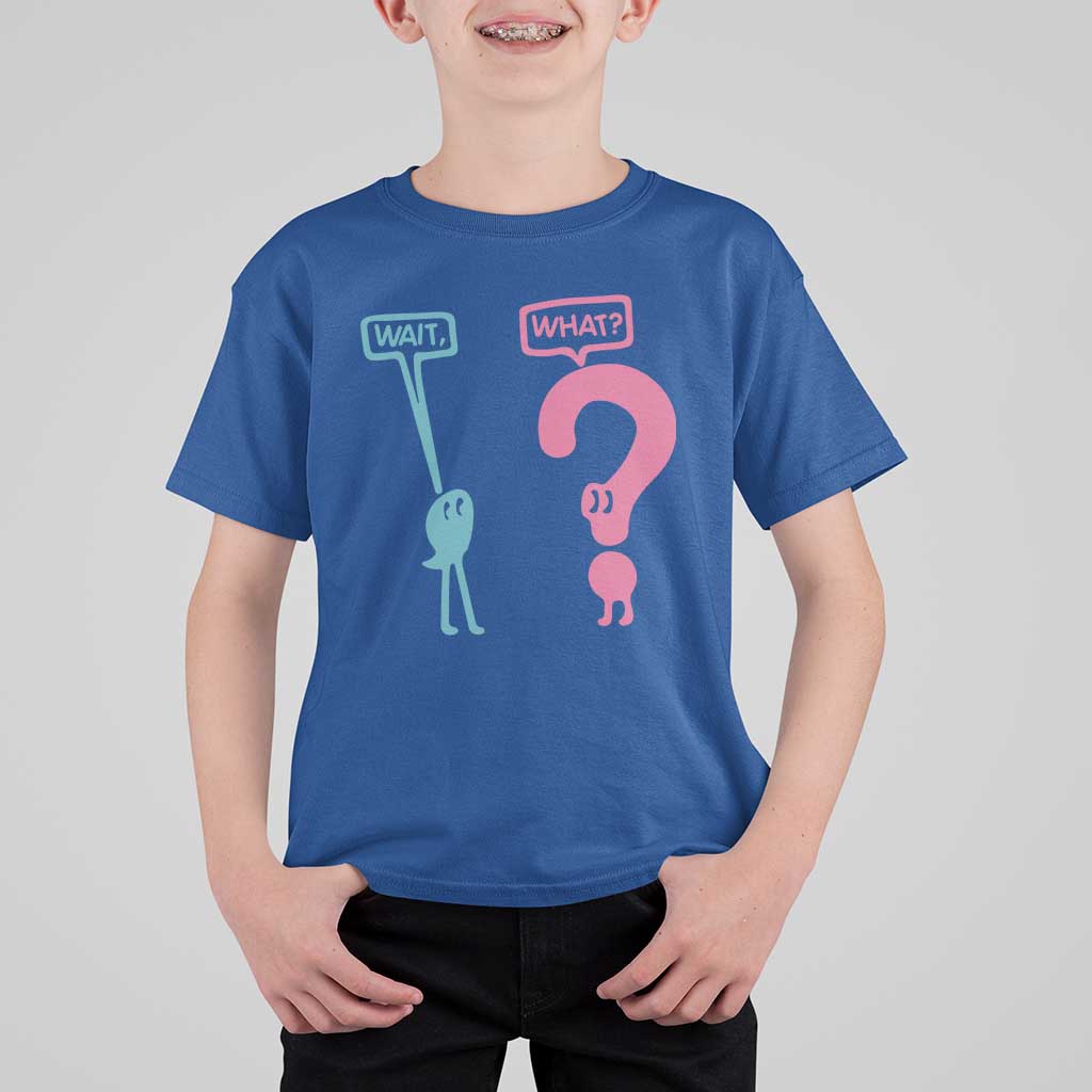 Wait What Grammar English Teacher T Shirt For Kid Funny Punctuation Gift