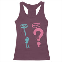 Wait What Grammar English Teacher Racerback Tank Top Funny Punctuation Gift