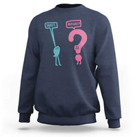 Wait What Grammar English Teacher Sweatshirt Funny Punctuation Gift