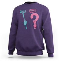 Wait What Grammar English Teacher Sweatshirt Funny Punctuation Gift