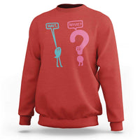 Wait What Grammar English Teacher Sweatshirt Funny Punctuation Gift