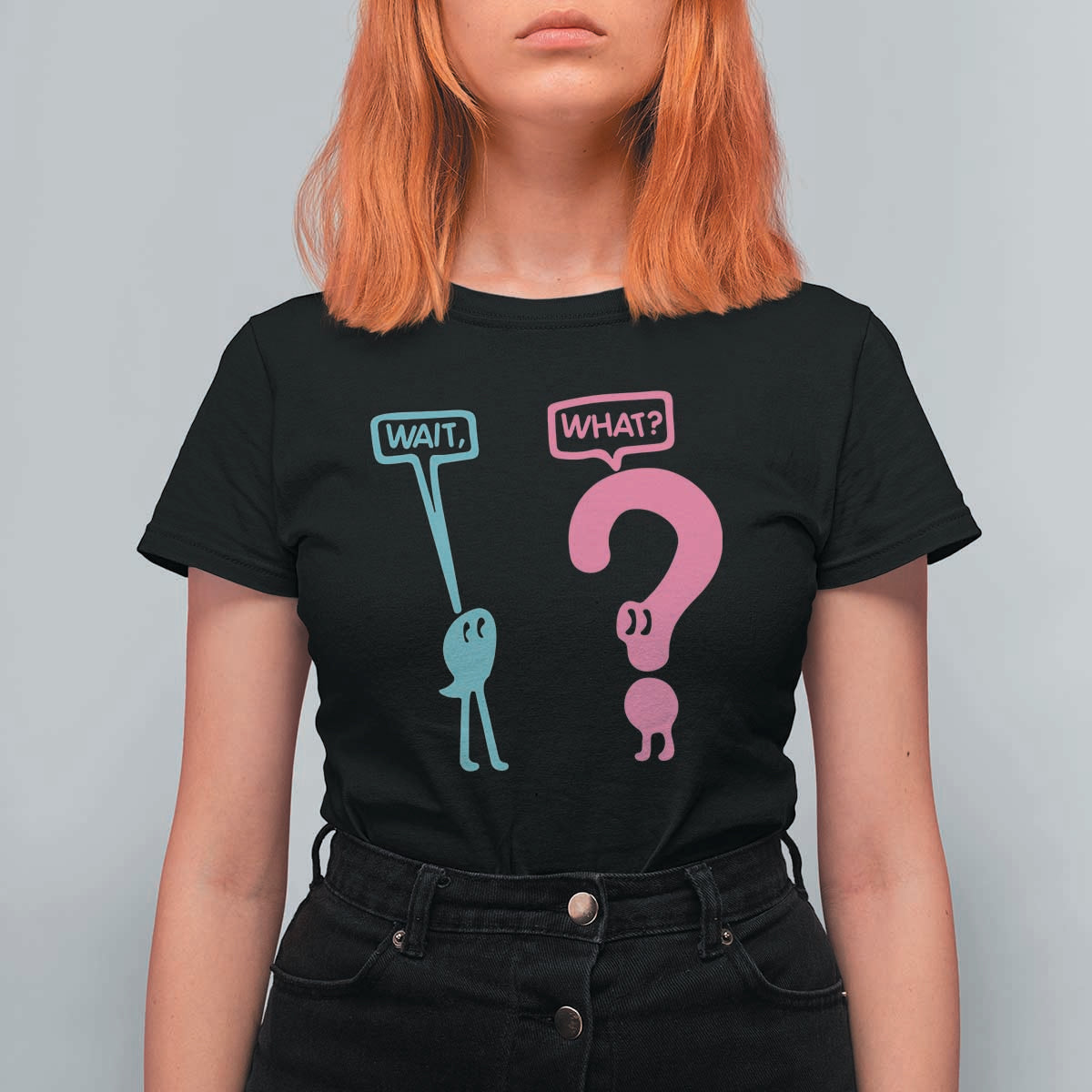 Wait What Grammar English Teacher T Shirt For Women Funny Punctuation Gift