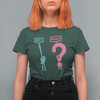 Wait What Grammar English Teacher T Shirt For Women Funny Punctuation Gift