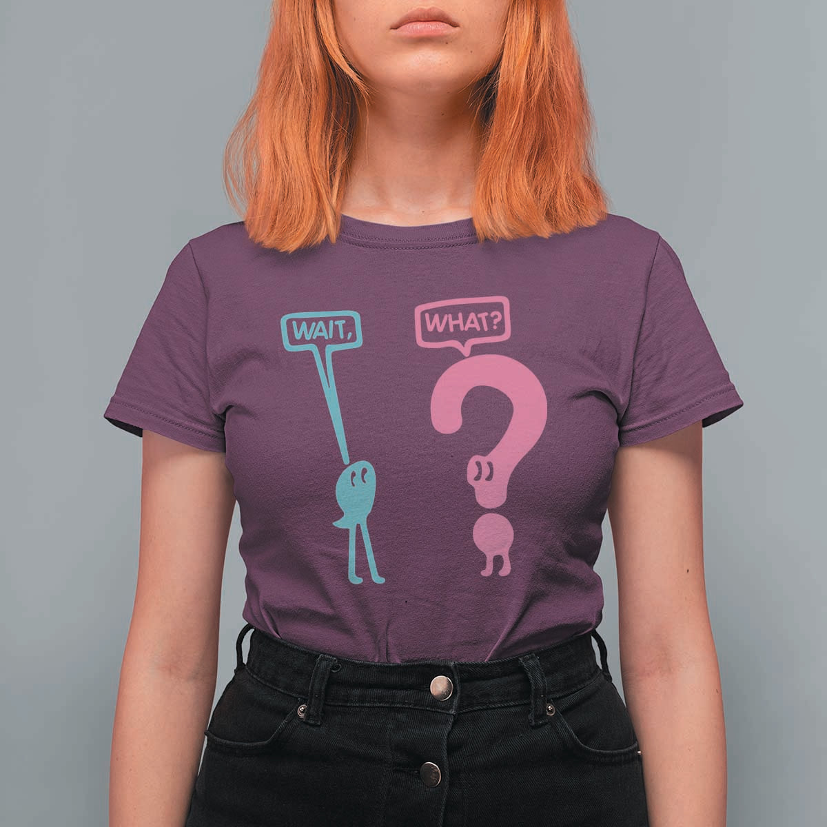 Wait What Grammar English Teacher T Shirt For Women Funny Punctuation Gift