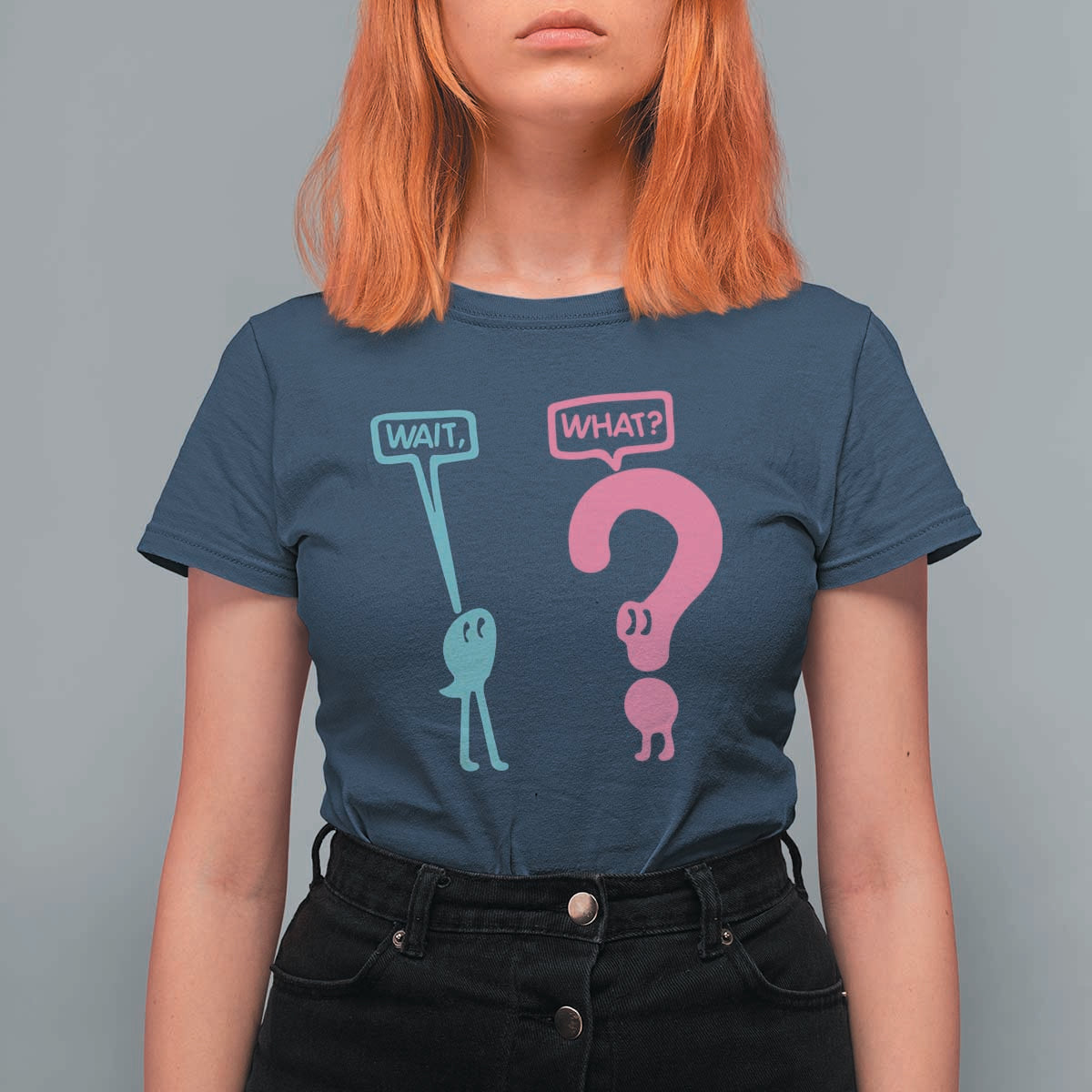 Wait What Grammar English Teacher T Shirt For Women Funny Punctuation Gift