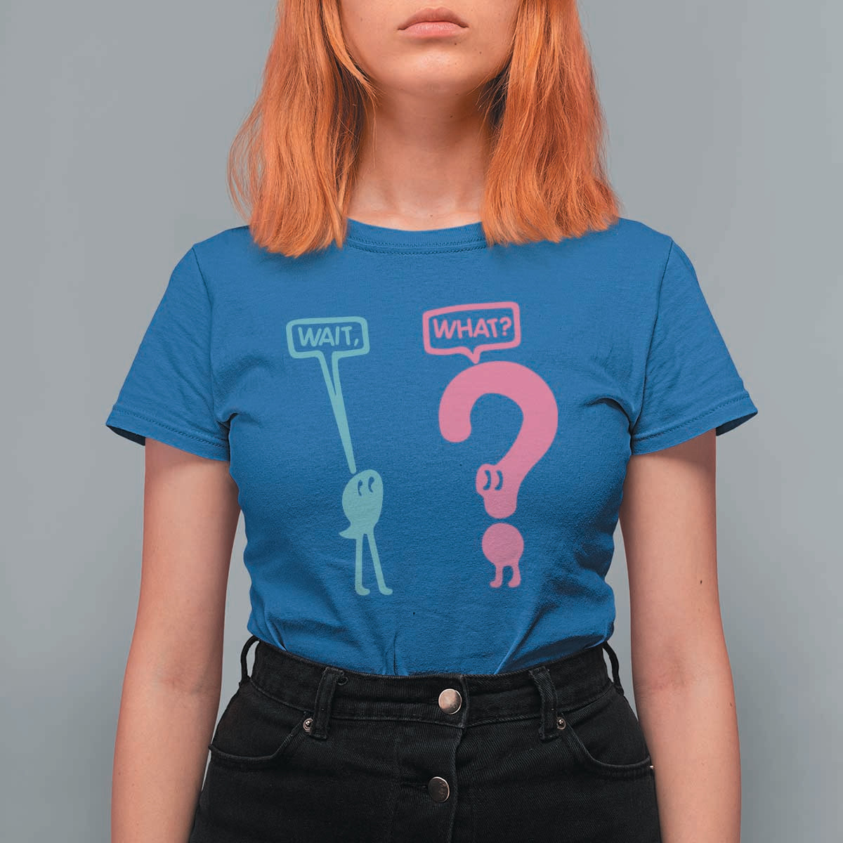 Wait What Grammar English Teacher T Shirt For Women Funny Punctuation Gift