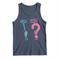 Wait What Grammar English Teacher Tank Top Funny Punctuation Gift