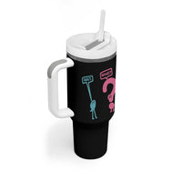 Wait What Grammar English Teacher Tumbler With Handle Funny Punctuation Gift
