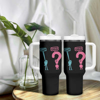 Wait What Grammar English Teacher Tumbler With Handle Funny Punctuation Gift