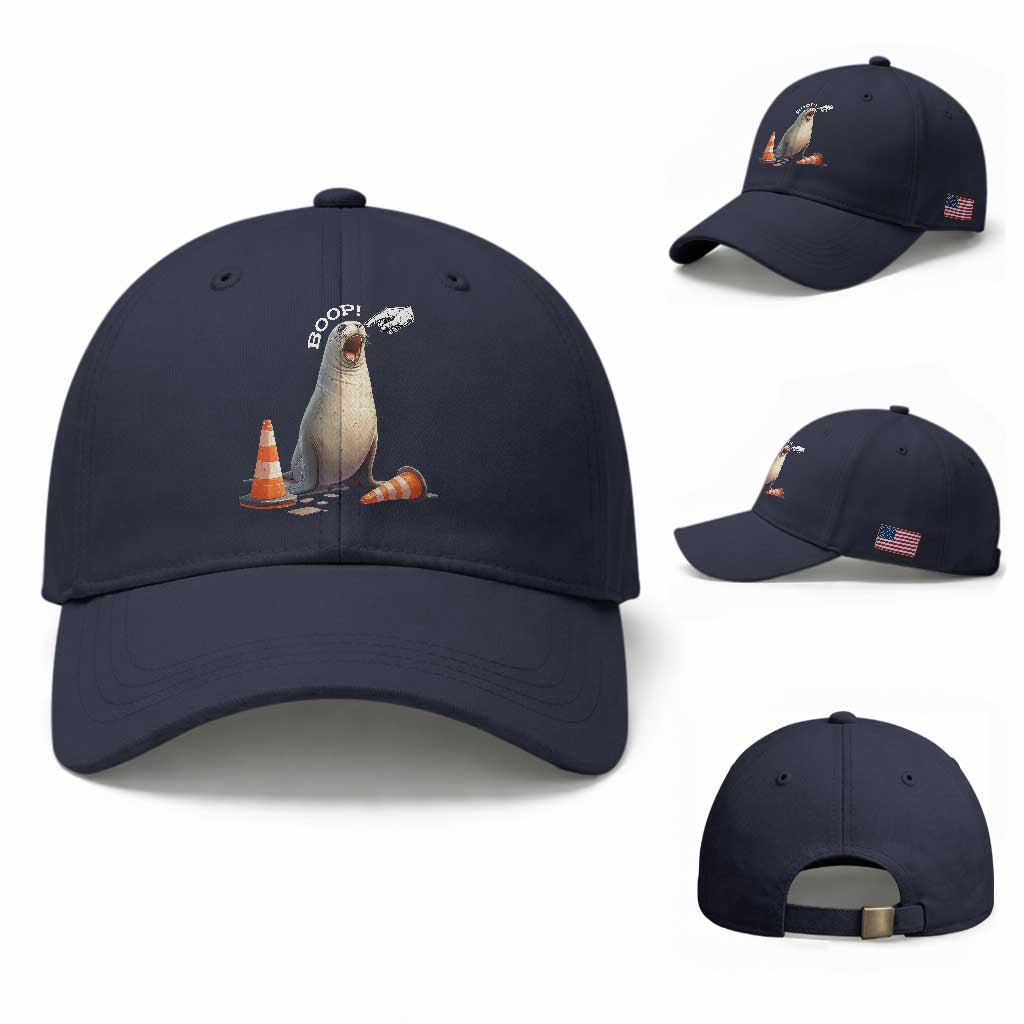Funny Neil The Seal Boop Baseball Cap Viral Cute Seal Lover Gift