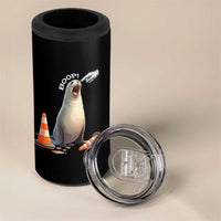 Funny Neil The Seal Boop 4 in 1 Can Cooler Tumbler Viral Cute Seal Lover Gift