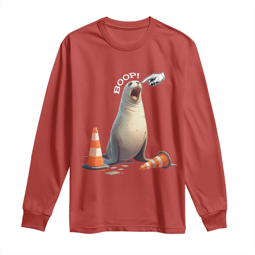 Funny Neil The Seal Boop Long Sleeve Shirt Viral Cute Seal Lover Gift