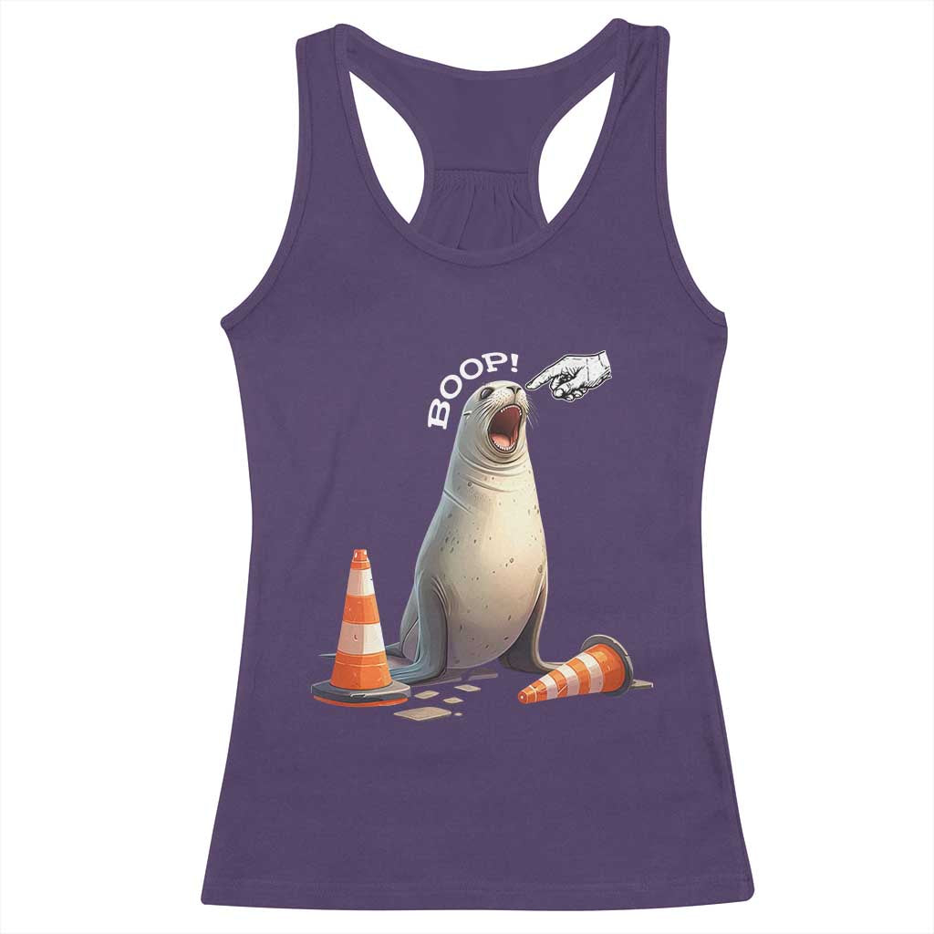 Funny Neil The Seal Boop Racerback Tank Top Viral Cute Seal Lover Gift