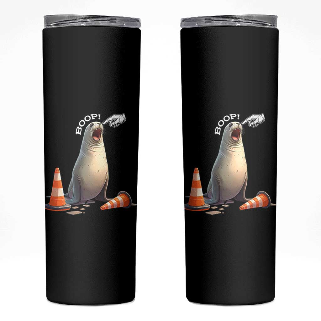 Funny Neil The Seal Boop Skinny Tumbler Viral Cute Seal Lover Gift