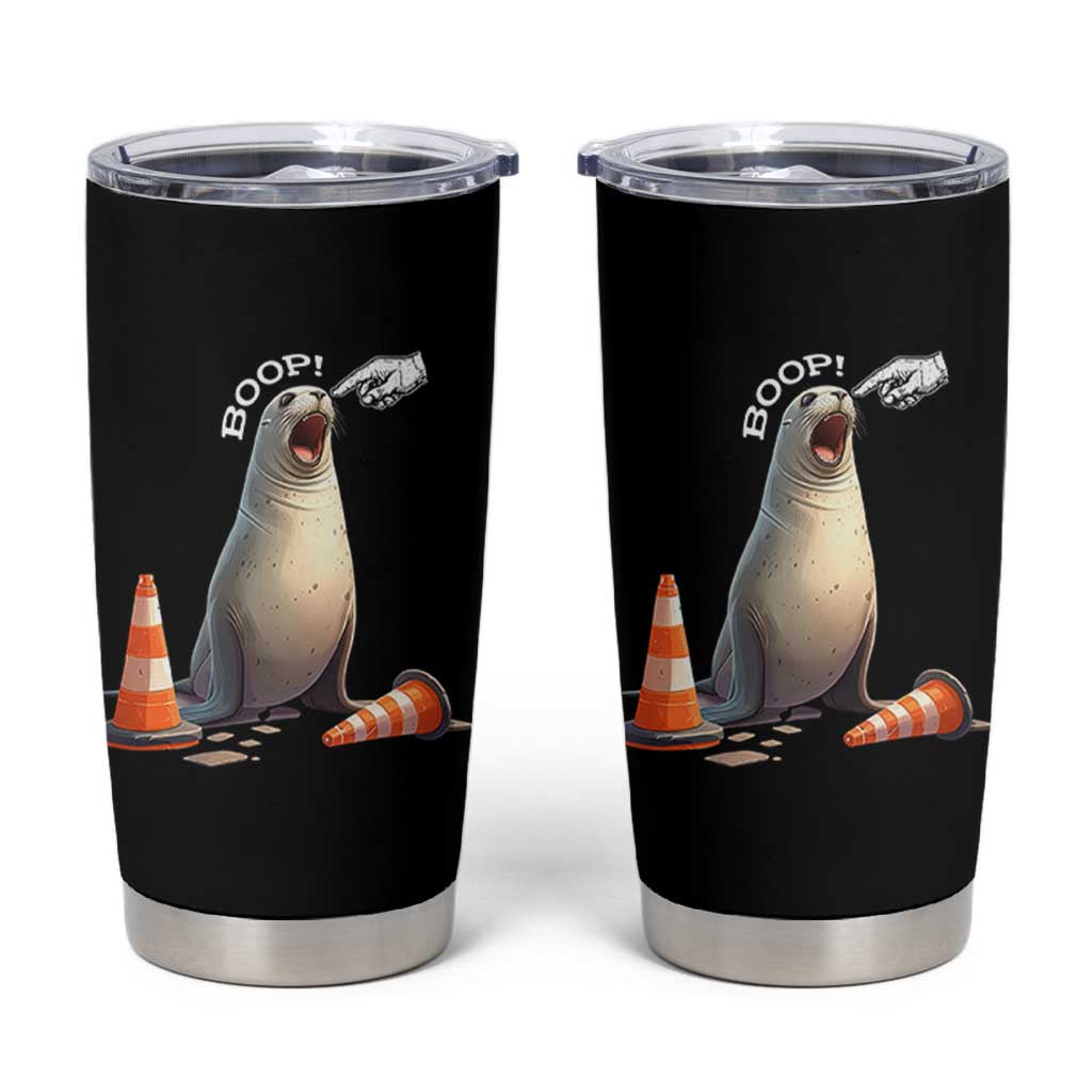 Funny Neil The Seal Boop Tumbler Cup Viral Cute Seal Lover Gift