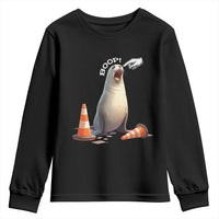 Funny Neil The Seal Boop Youth Sweatshirt Viral Cute Seal Lover Gift
