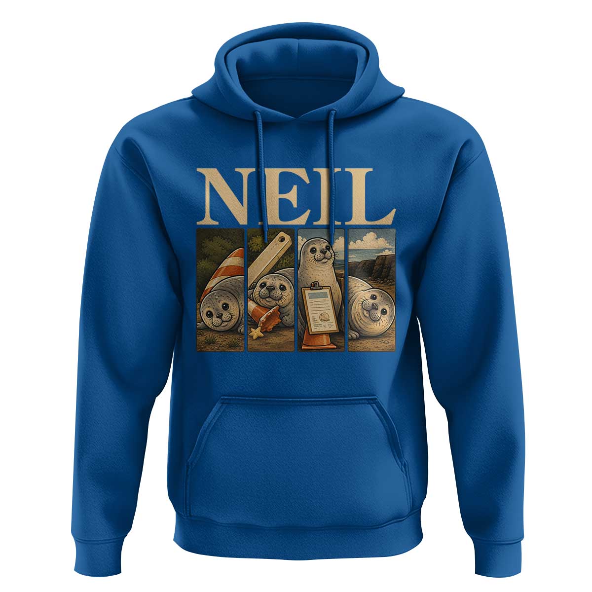 Funny Neil The Seal Hoodie Viral Ocean Animal Meme Graphic