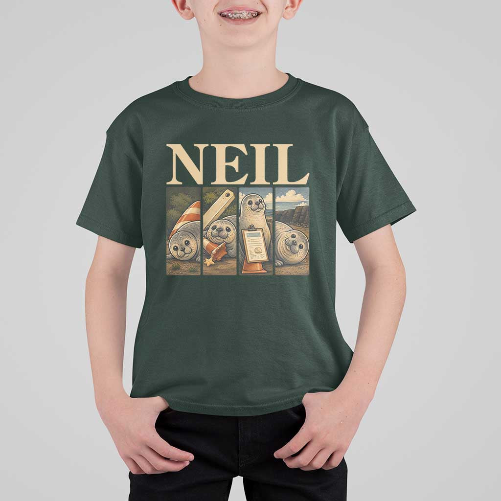 Funny Neil The Seal T Shirt For Kid Viral Ocean Animal Meme Graphic