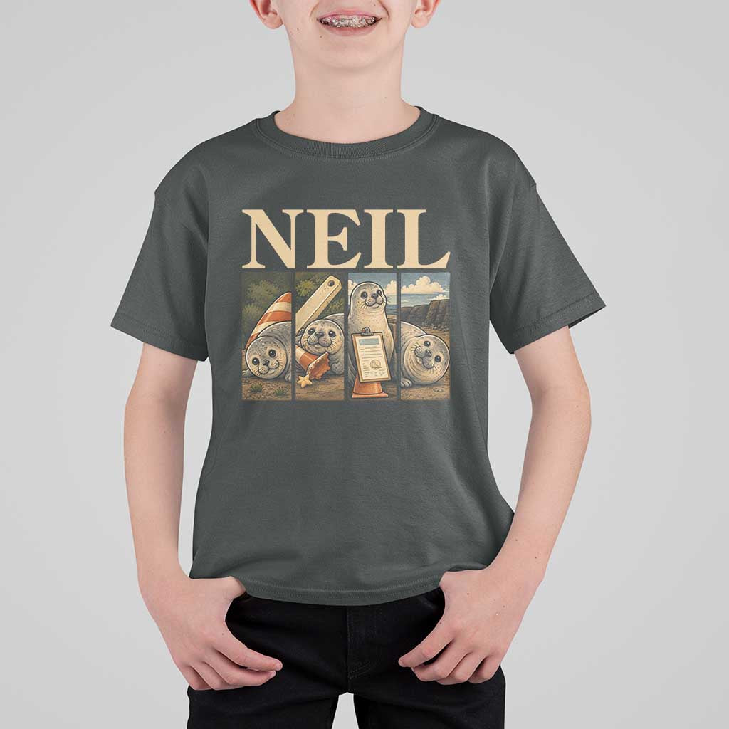 Funny Neil The Seal T Shirt For Kid Viral Ocean Animal Meme Graphic