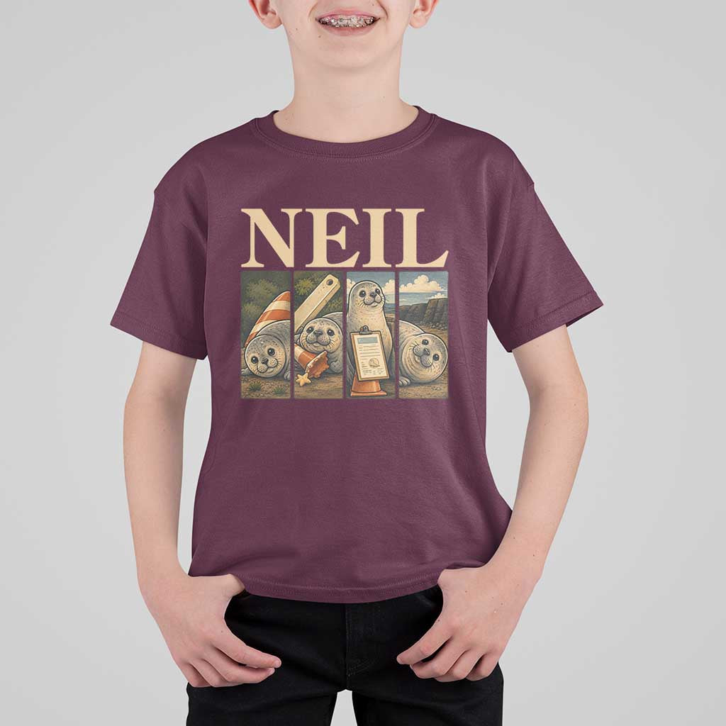 Funny Neil The Seal T Shirt For Kid Viral Ocean Animal Meme Graphic