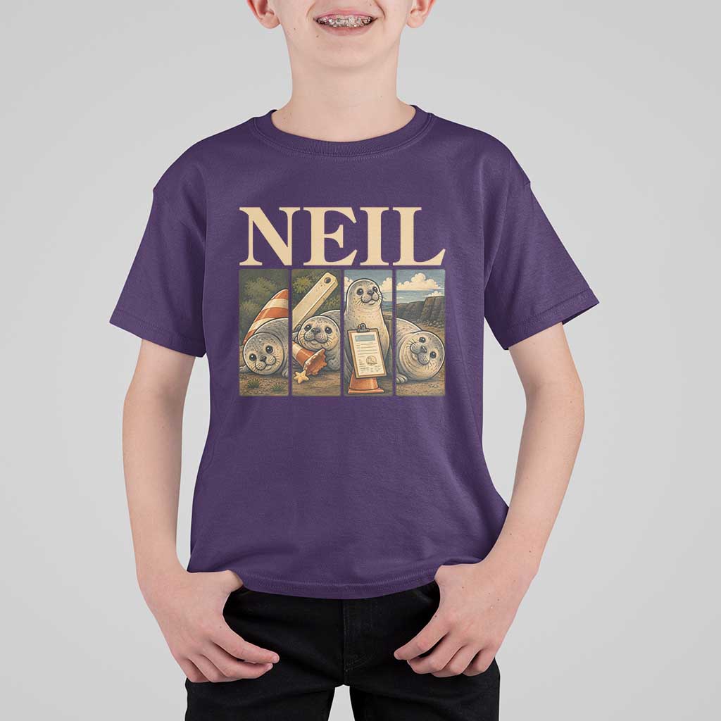 Funny Neil The Seal T Shirt For Kid Viral Ocean Animal Meme Graphic