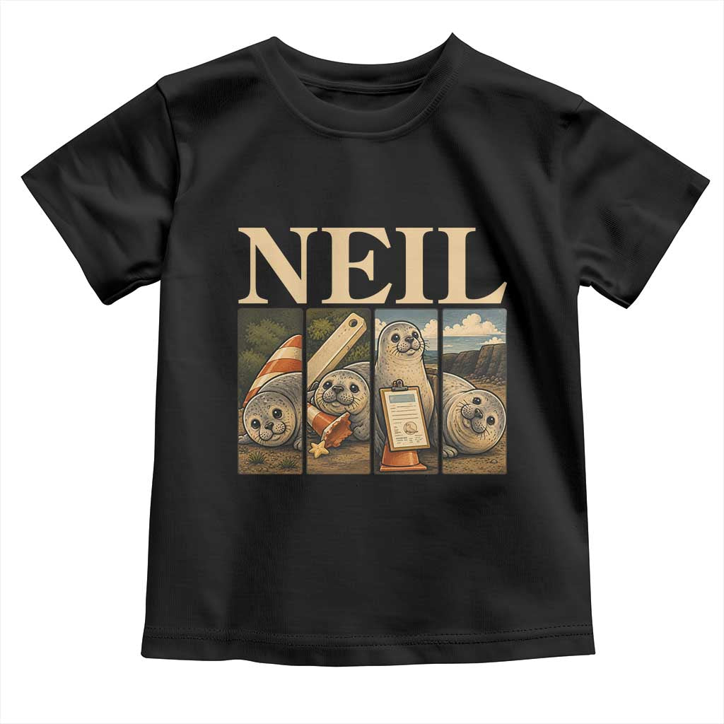 Funny Neil The Seal Toddler T Shirt Viral Ocean Animal Meme Graphic