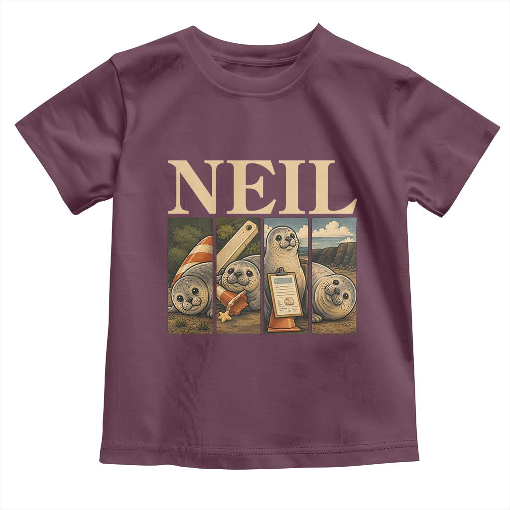 Funny Neil The Seal Toddler T Shirt Viral Ocean Animal Meme Graphic