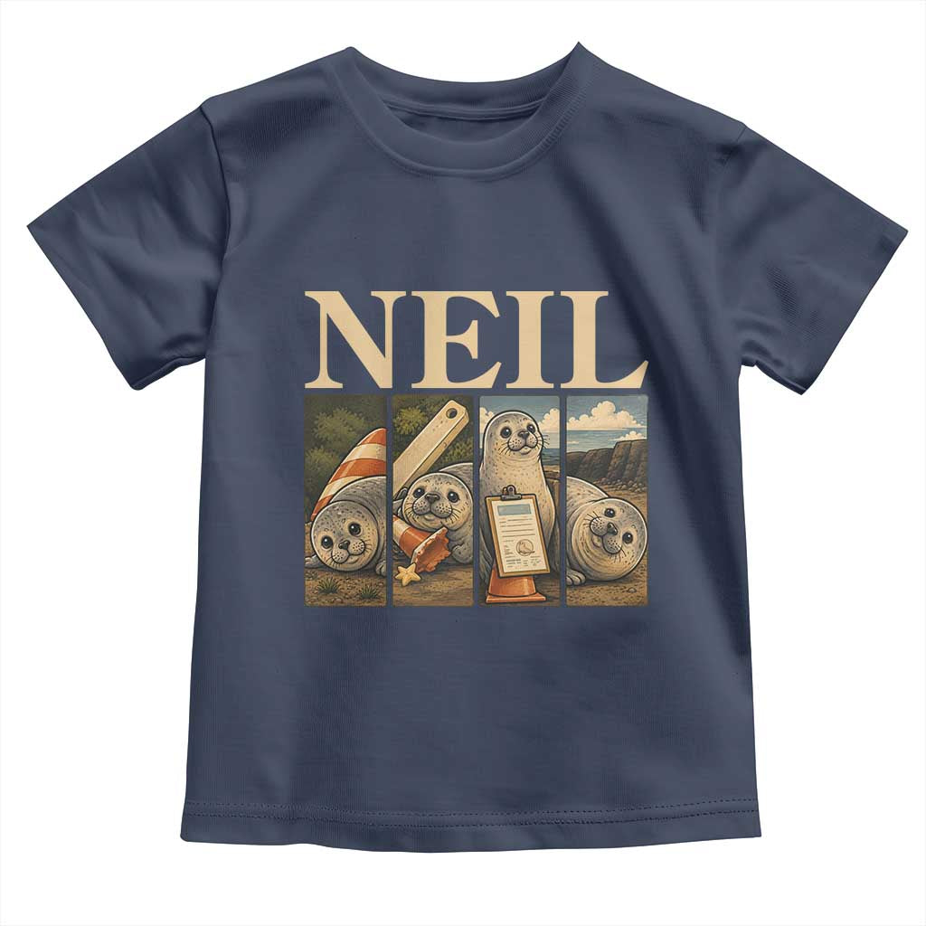 Funny Neil The Seal Toddler T Shirt Viral Ocean Animal Meme Graphic