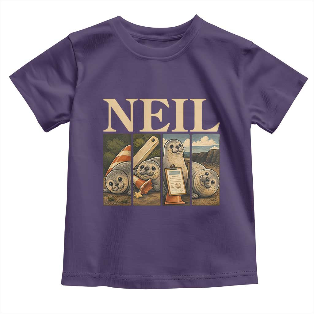 Funny Neil The Seal Toddler T Shirt Viral Ocean Animal Meme Graphic