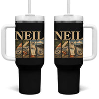 Funny Neil The Seal Tumbler With Handle Viral Ocean Animal Meme Graphic