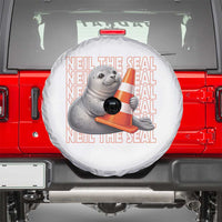 Neil The Seal Groovy Spare Tire Cover Retro Vintage Cute Seal Lover Graphic