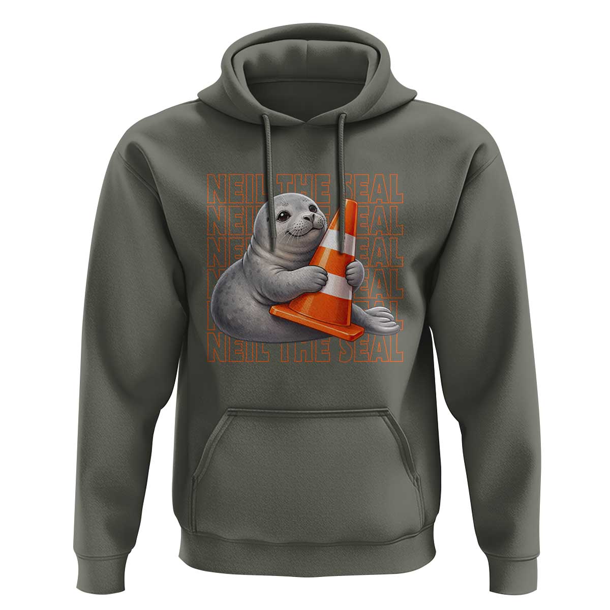Neil The Seal Groovy Hoodie Retro Vintage Cute Seal Lover Graphic