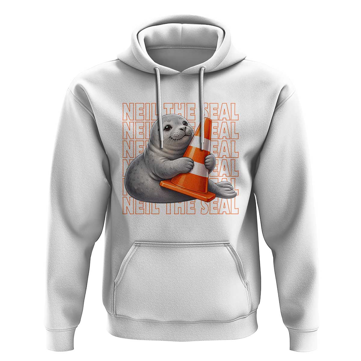 Neil The Seal Groovy Hoodie Retro Vintage Cute Seal Lover Graphic