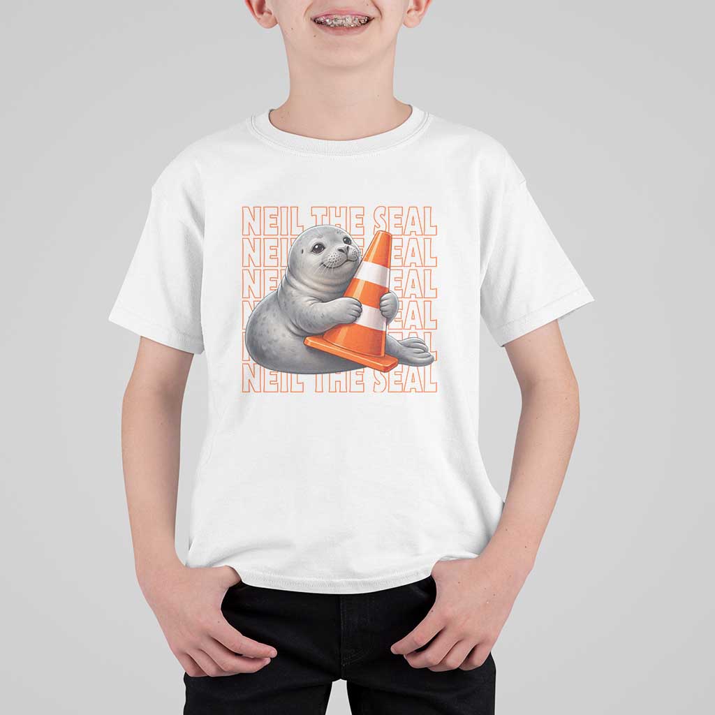 Neil The Seal Groovy T Shirt For Kid Retro Vintage Cute Seal Lover Graphic