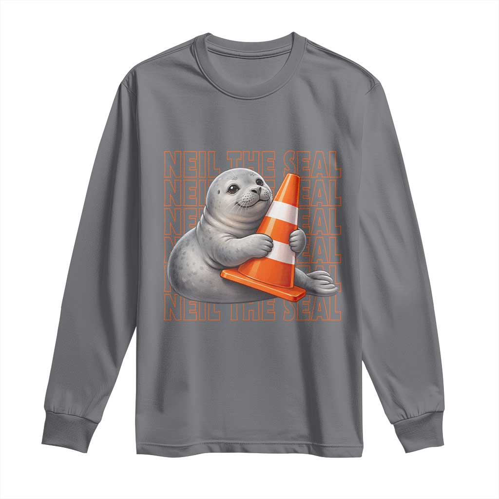 Neil The Seal Groovy Long Sleeve Shirt Retro Vintage Cute Seal Lover Graphic
