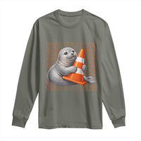 Neil The Seal Groovy Long Sleeve Shirt Retro Vintage Cute Seal Lover Graphic