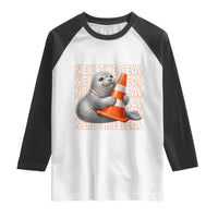 Neil The Seal Groovy Raglan Shirt Retro Vintage Cute Seal Lover Graphic
