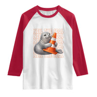 Neil The Seal Groovy Raglan Shirt Retro Vintage Cute Seal Lover Graphic