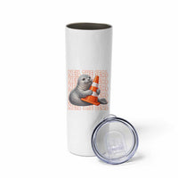 Neil The Seal Groovy Skinny Tumbler Retro Vintage Cute Seal Lover Graphic