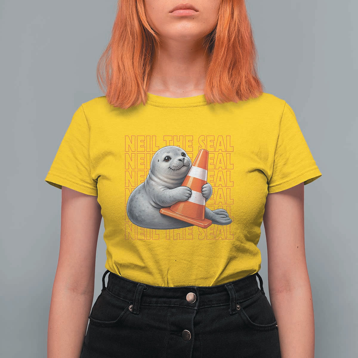 Neil The Seal Groovy T Shirt For Women Retro Vintage Cute Seal Lover Graphic
