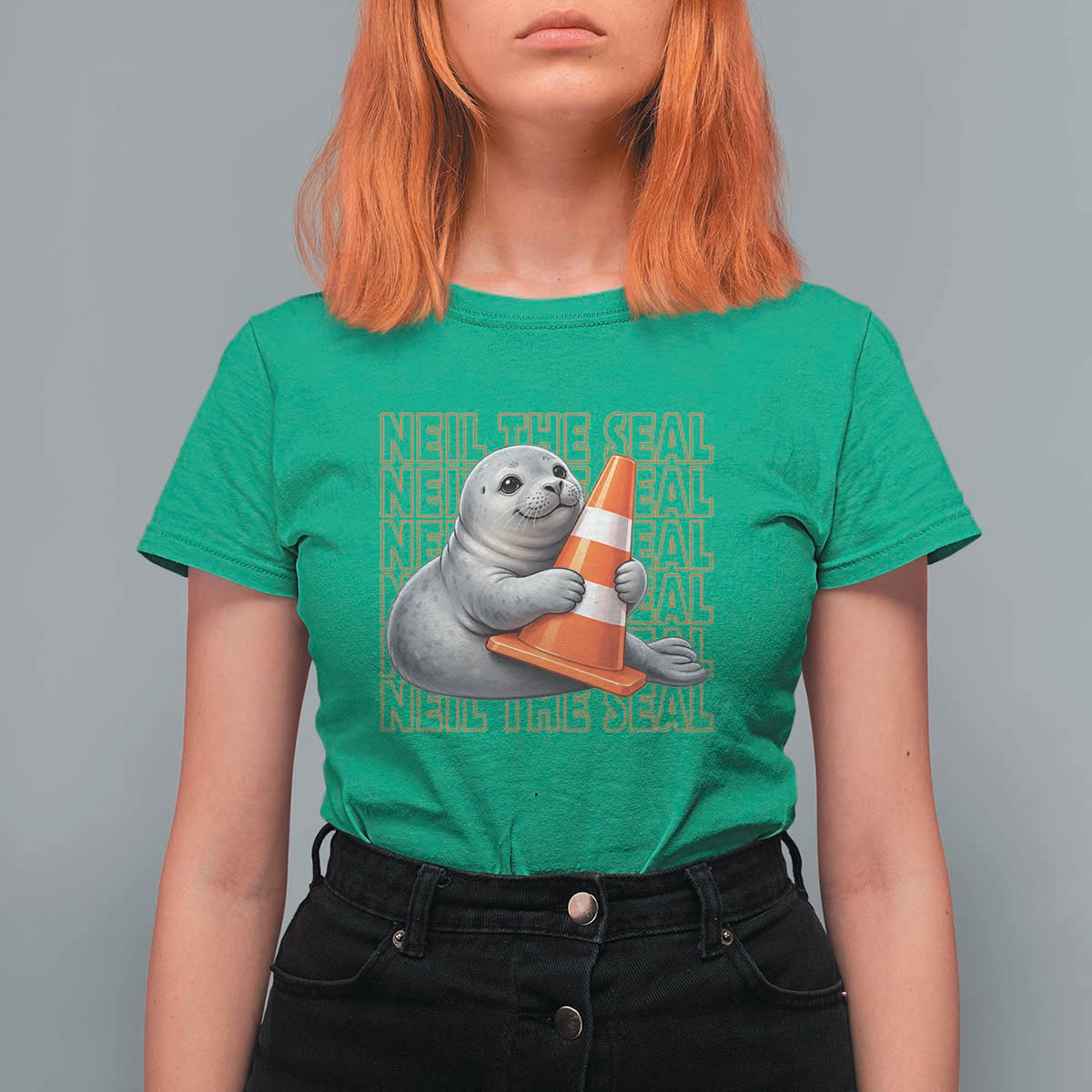 Neil The Seal Groovy T Shirt For Women Retro Vintage Cute Seal Lover Graphic
