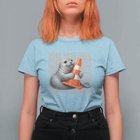 Neil The Seal Groovy T Shirt For Women Retro Vintage Cute Seal Lover Graphic