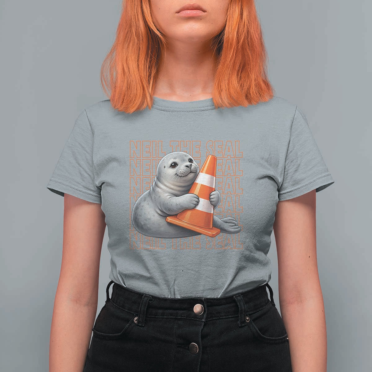 Neil The Seal Groovy T Shirt For Women Retro Vintage Cute Seal Lover Graphic