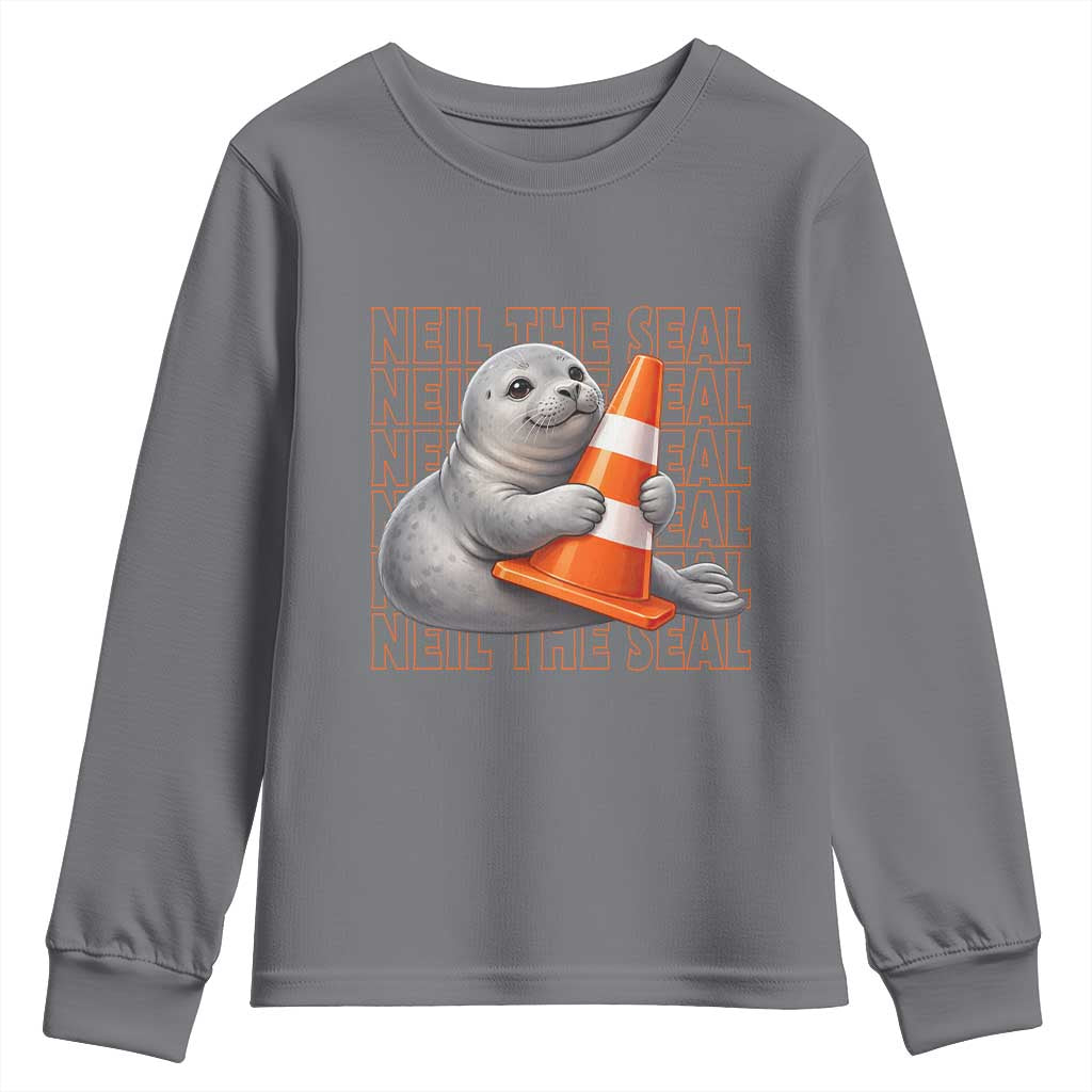 Neil The Seal Groovy Youth Sweatshirt Retro Vintage Cute Seal Lover Graphic