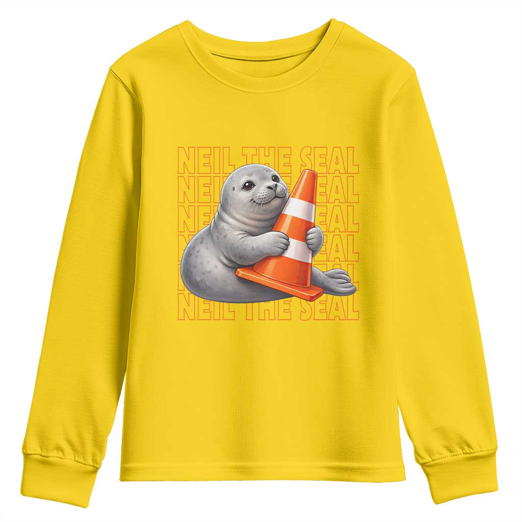 Neil The Seal Groovy Youth Sweatshirt Retro Vintage Cute Seal Lover Graphic