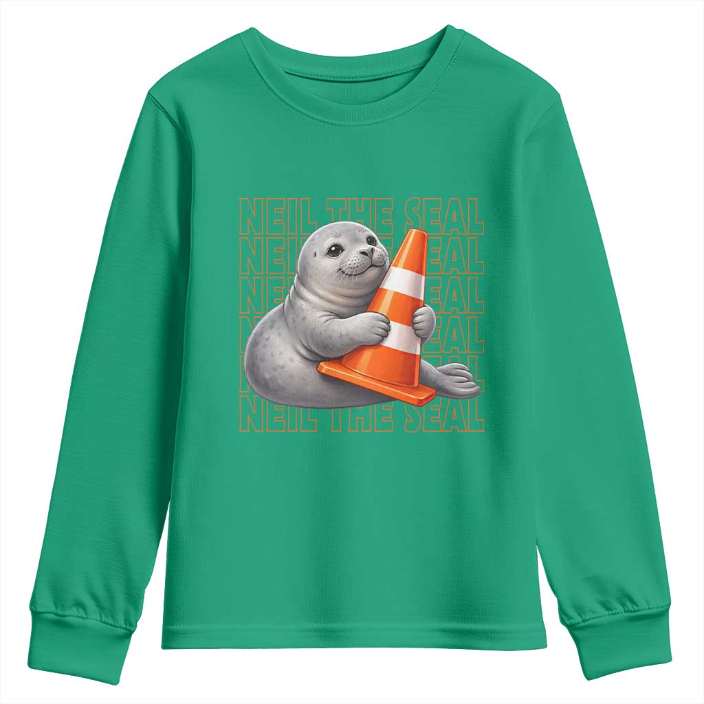 Neil The Seal Groovy Youth Sweatshirt Retro Vintage Cute Seal Lover Graphic