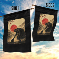 Vintage Japanese Art Samurai Warrior Black Cat Garden Flag Ukiyoe Style Boop Meme